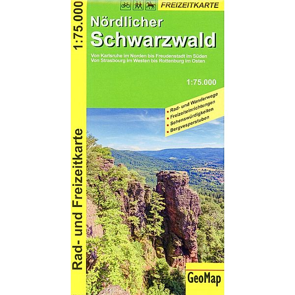 Nördlicher Schwarzwald - Wanderkarte, GeoMap