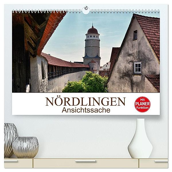 Nördlingen - Ansichtssache (hochwertiger Premium Wandkalender 2024 DIN A2 quer), Kunstdruck in Hochglanz, Thomas Bartruff