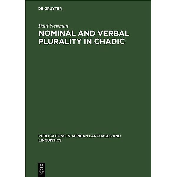 Nominal and Verbal Plurality in Chadic, Paul Newman