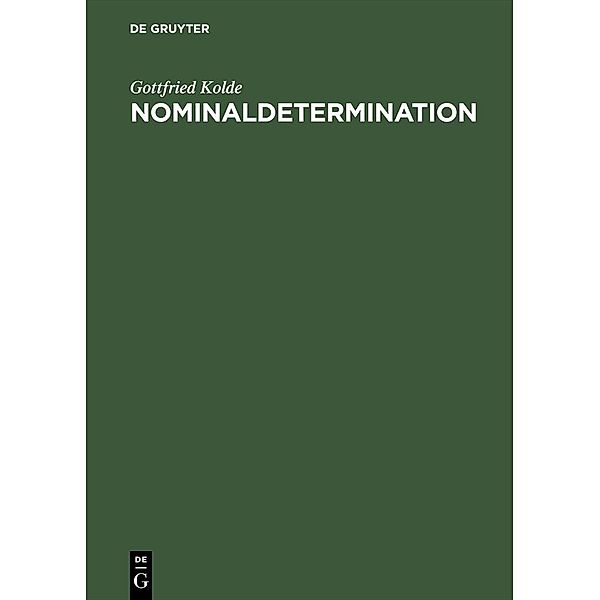 Nominaldetermination, Gottfried Kolde