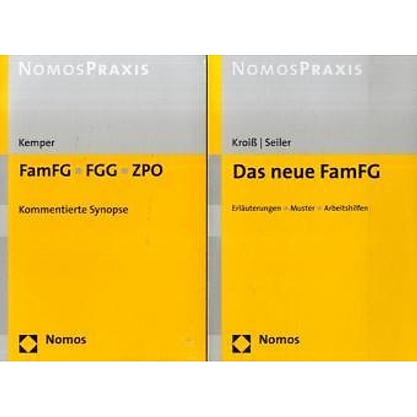 Nomos Praxis / Das neue FamFG. FamFG, FGG, ZPO, 2 Bde., Ludwig Kroiss, Christian Seiler, Rainer Kemper