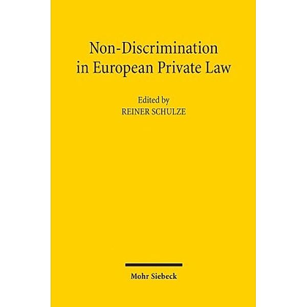 Non-Discrimination in European Private Law