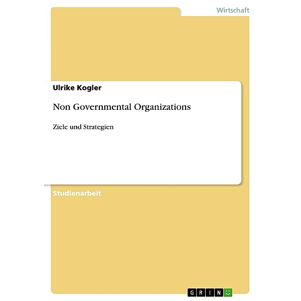 Non Governmental Organizations, Ulrike Kogler