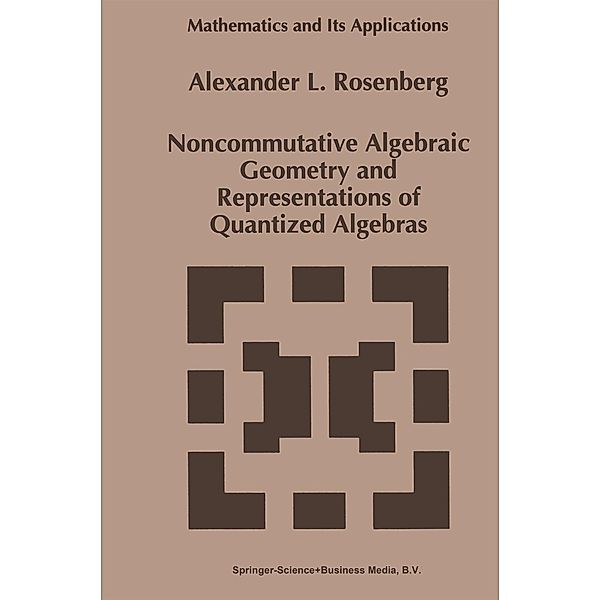 Noncommutative Algebraic Geometry and Representations of Quantized Algebras / Mathematics and Its Applications Bd.330, A. Rosenberg