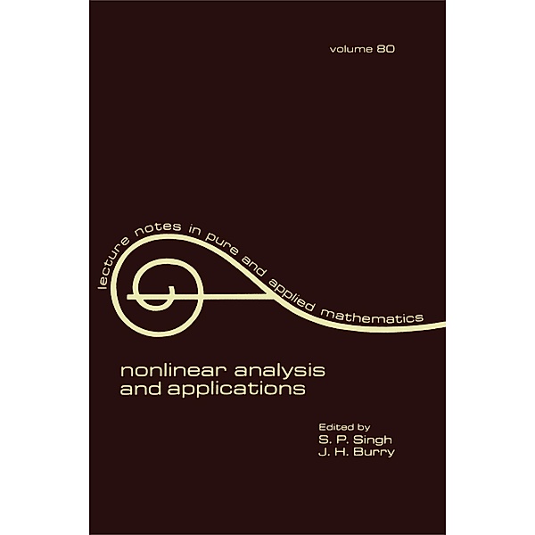 nonlinear analysis and applications, S. P. Singh, J. H. Burry