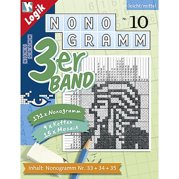Nonogramm 3er-Band / Nonogramm 3er-Band.Nr.10, Conceptis Puzzles