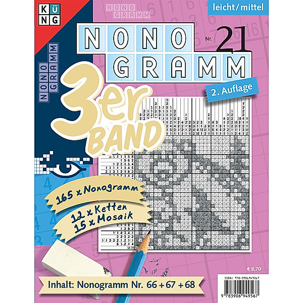 Nonogramm 3er-Band / Nonogramm 3er-Band.Nr.21, Conceptis Puzzles