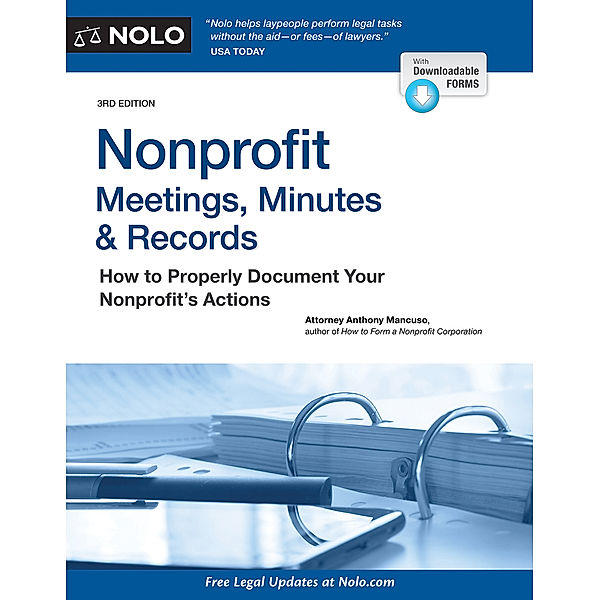 Nonprofit Meetings, Minutes & Records, Anthony Mancuso