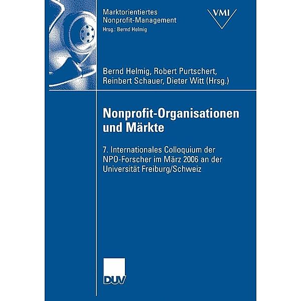 Nonprofit-Organisationen und Märkte / Marktorientiertes Nonprofit-Management
