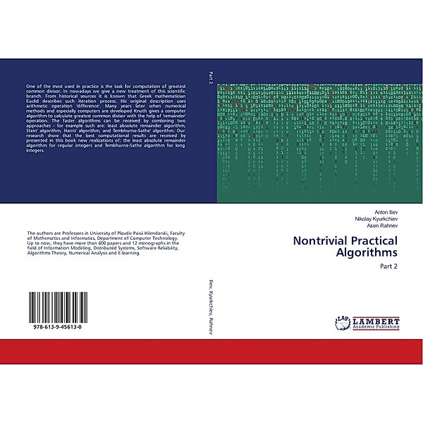 Nontrivial Practical Algorithms, Anton Iliev, Nikolay Kyurkchiev, Asen Rahnev