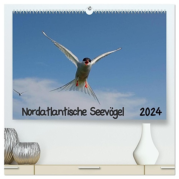Nordatlantische Seevögel (hochwertiger Premium Wandkalender 2024 DIN A2 quer), Kunstdruck in Hochglanz, Gerald Wolf