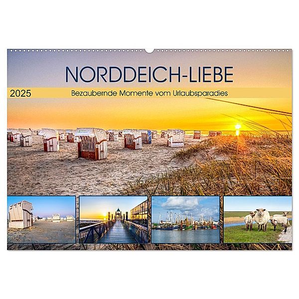 NORDDEICH-LIEBE (Wandkalender 2025 DIN A2 quer), CALVENDO Monatskalender, Calvendo, Andrea Dreegmeyer