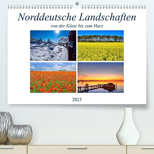 Norddeutsche Landschaften (Premium, hochwertiger DIN A2 Wandkalender 2023, Kunstdruck in Hochglanz), Joachim Hasche