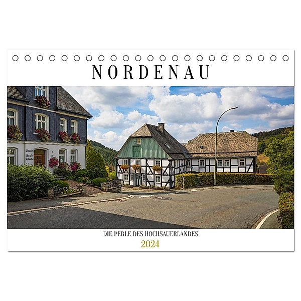 Nordenau - Die Perle des Hochsauerlandes (Tischkalender 2024 DIN A5 quer), CALVENDO Monatskalender, Heidi Bücker