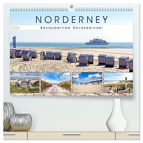 NORDERNEY Bezaubernde Nordseeinsel (hochwertiger Premium Wandkalender 2024 DIN A2 quer), Kunstdruck in Hochglanz, Andrea Dreegmeyer