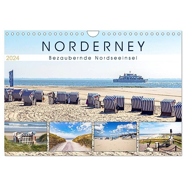 NORDERNEY Bezaubernde Nordseeinsel (Wandkalender 2024 DIN A4 quer), CALVENDO Monatskalender, Andrea Dreegmeyer