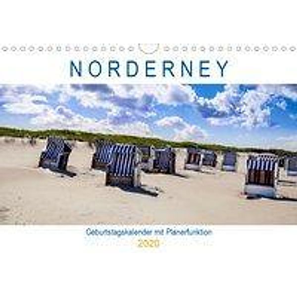 NORDERNEY Geburtstagskalender mit Planerfunktion (Wandkalender 2020 DIN A4 quer), Andrea Dreegmeyer