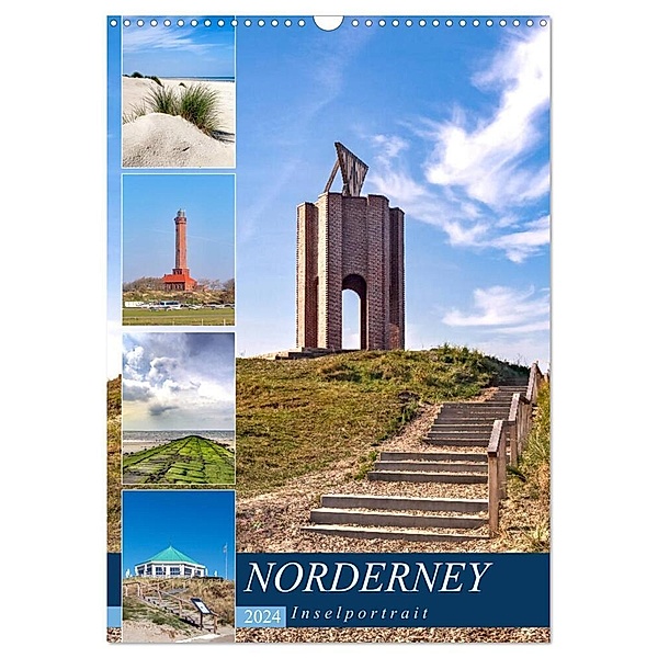 Norderney Inselportrait (Wandkalender 2024 DIN A3 hoch), CALVENDO Monatskalender, Andrea Dreegmeyer