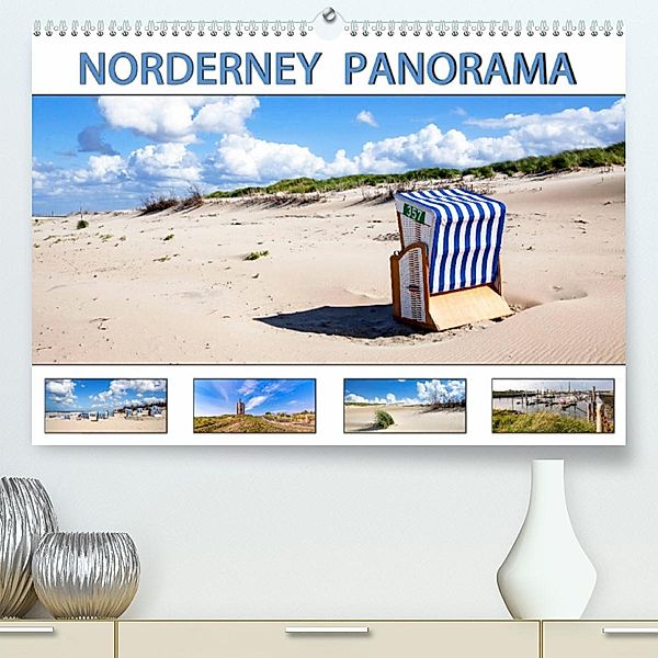 NORDERNEY PANORAMA (Premium, hochwertiger DIN A2 Wandkalender 2023, Kunstdruck in Hochglanz), Andrea Dreegmeyer