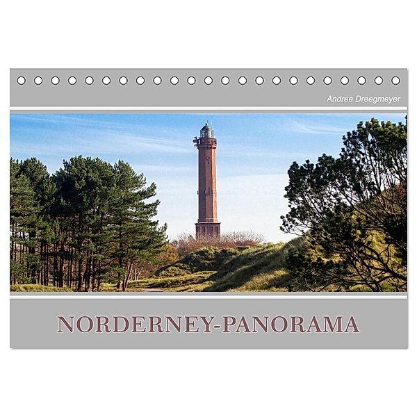 Norderney-Panorama (Tischkalender 2024 DIN A5 quer), CALVENDO Monatskalender, Andrea Dreegmeyer
