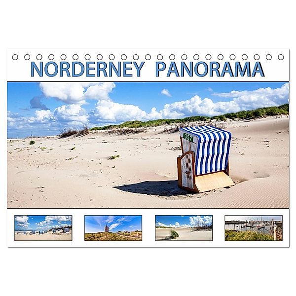 NORDERNEY PANORAMA (Tischkalender 2025 DIN A5 quer), CALVENDO Monatskalender, Calvendo, Andrea Dreegmeyer