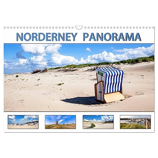 NORDERNEY PANORAMA (Wandkalender 2024 DIN A3 quer), CALVENDO Monatskalender, Andrea Dreegmeyer