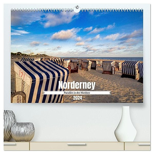 Norderney Paradies in der Nordsee (hochwertiger Premium Wandkalender 2024 DIN A2 quer), Kunstdruck in Hochglanz, Thorsten Kleinfeld