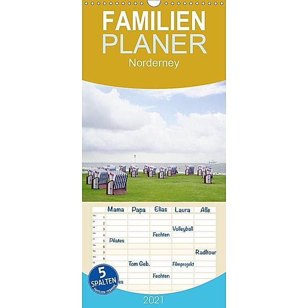 Norderney - von barfuss bis Lackschuh - Familienplaner hoch (Wandkalender 2021 , 21 cm x 45 cm, hoch), Philipp Weber