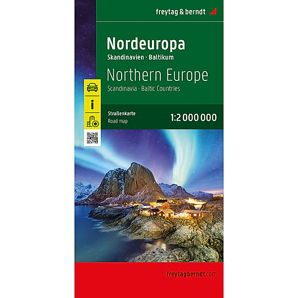 Nordeuropa, Strassenkarte 1:2.000.000, freytag & berndt