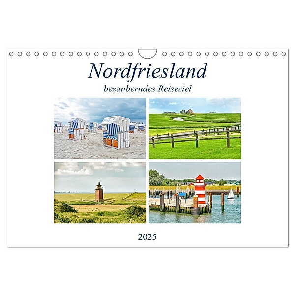 Nordfriesland - bezauberndes Reiseziel (Wandkalender 2025 DIN A4 quer), CALVENDO Monatskalender, Calvendo, Nina Schwarze