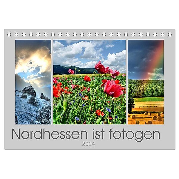 Nordhessen ist fotogen (Tischkalender 2024 DIN A5 quer), CALVENDO Monatskalender, Sabine Löwer