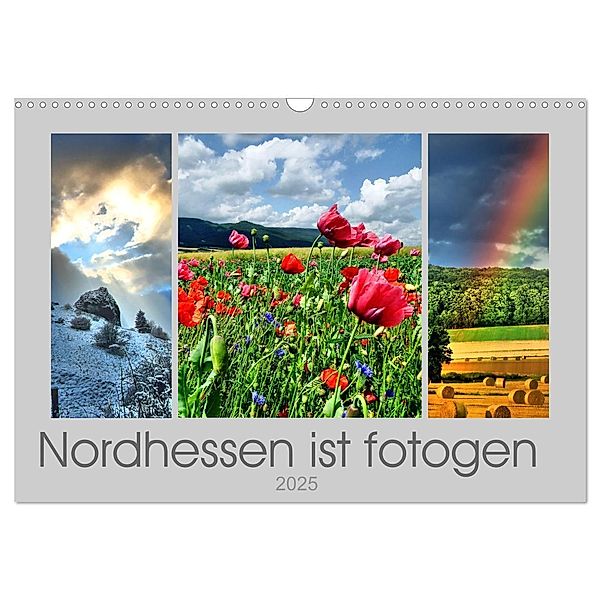 Nordhessen ist fotogen (Wandkalender 2025 DIN A3 quer), CALVENDO Monatskalender, Calvendo, Sabine Löwer