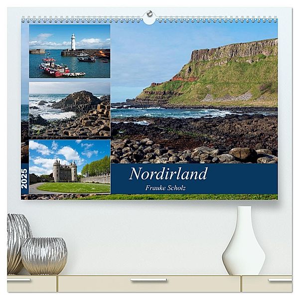 Nordirlands Highlights (hochwertiger Premium Wandkalender 2025 DIN A2 quer), Kunstdruck in Hochglanz, Calvendo, Frauke Scholz