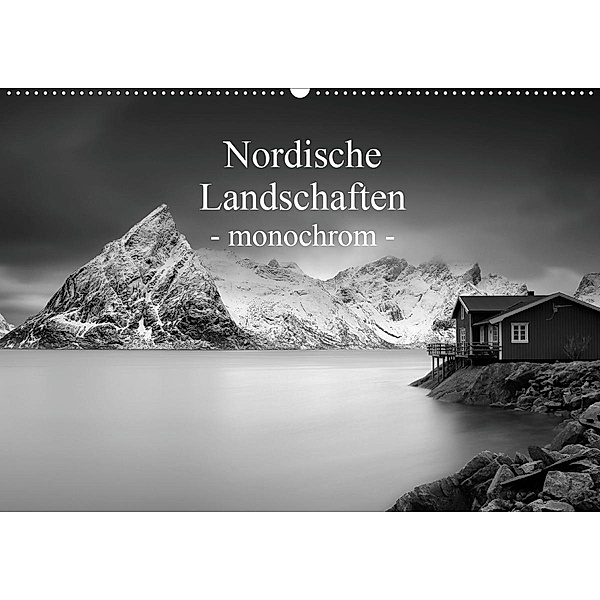 Nordische Landschaften - monochrom (Wandkalender 2020 DIN A2 quer), Jeanny Müller