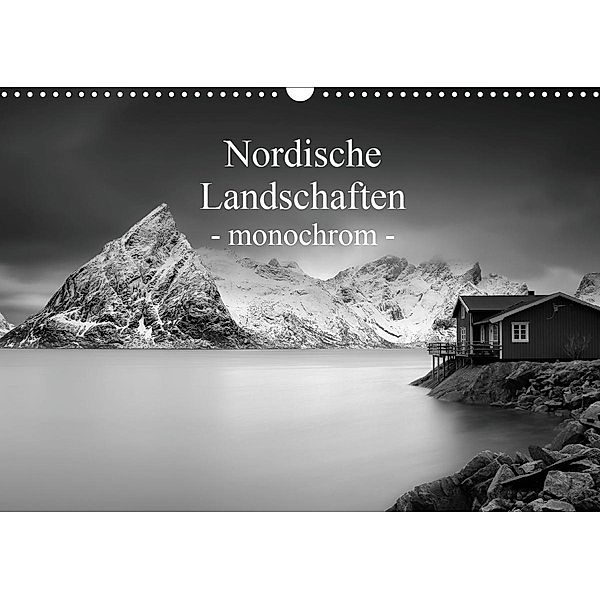 Nordische Landschaften - monochrom (Wandkalender 2021 DIN A3 quer), Jeanny Müller