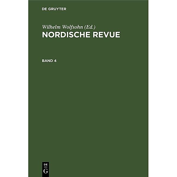 Nordische Revue. Band 4