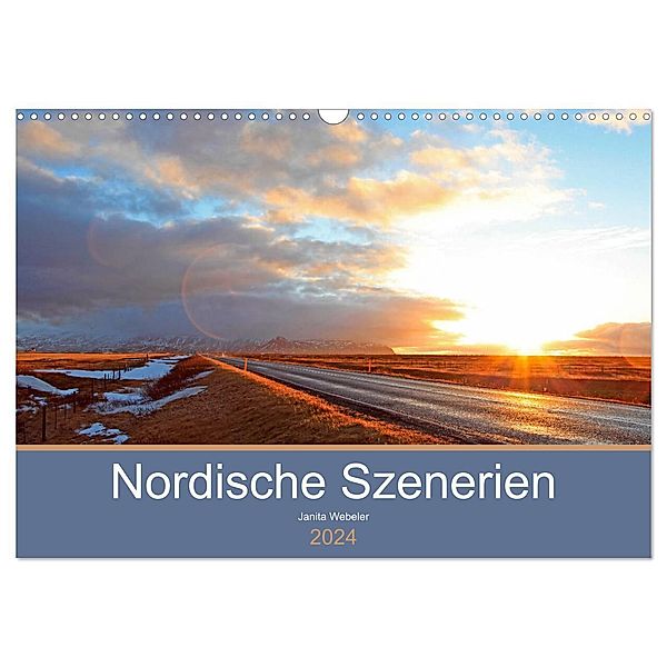 Nordische Szenerien (Wandkalender 2024 DIN A3 quer), CALVENDO Monatskalender, Janita Webeler