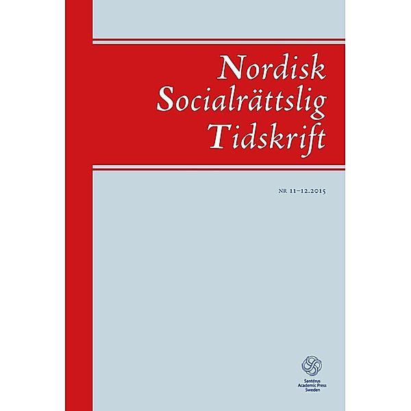 Nordisk Socialrättslig Tidskrift 11-12, 2015