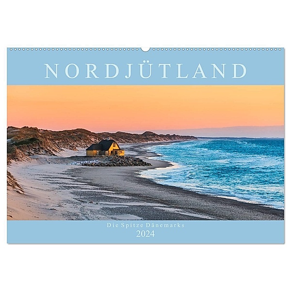 Nordjütland - die Spitze Dänemarks (Wandkalender 2024 DIN A2 quer), CALVENDO Monatskalender, Reemt Peters-Hein