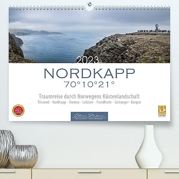 Nordkapp - Norwegens Küstenlandschaft (Premium, hochwertiger DIN A2 Wandkalender 2023, Kunstdruck in Hochglanz), Oliver Pinkoss