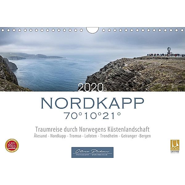 Nordkapp - Norwegens Küstenlandschaft (Wandkalender 2020 DIN A4 quer), Oliver Pinkoss