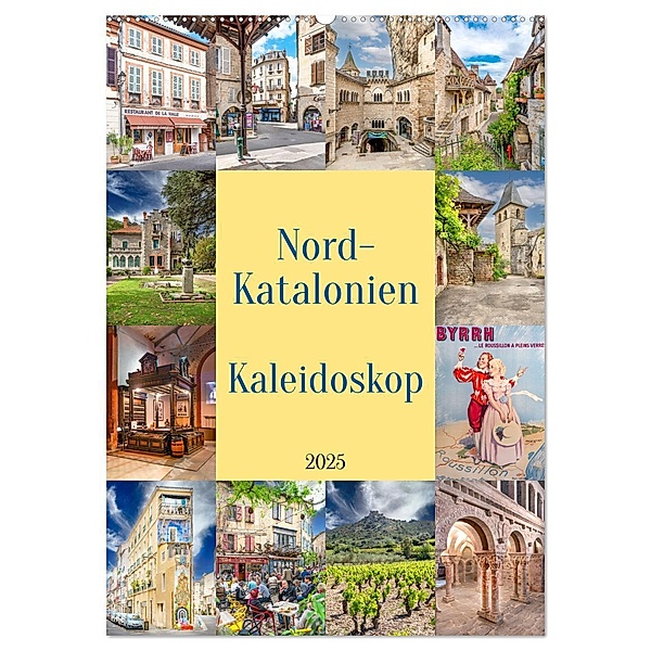 Nordkatalonien Kaleidoskop (Wandkalender 2025 DIN A2 hoch), CALVENDO Monatskalender, Calvendo, Bodo Schmidt