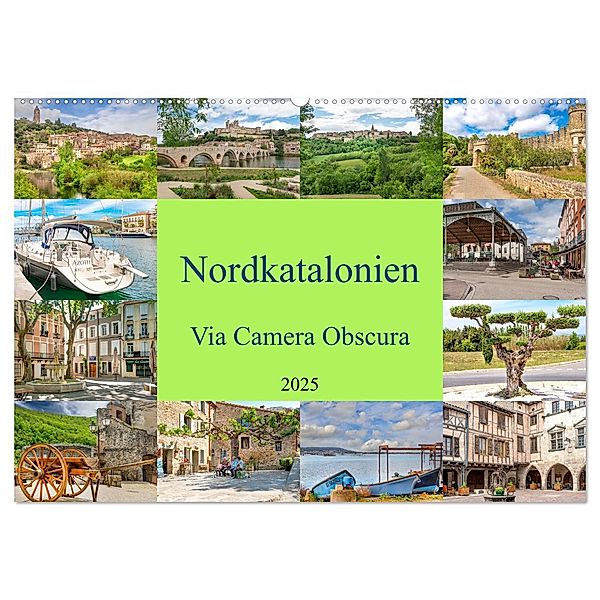 Nordkatalonien Via Camera Obscura (Wandkalender 2025 DIN A2 quer), CALVENDO Monatskalender, Calvendo, Bodo Schmidt