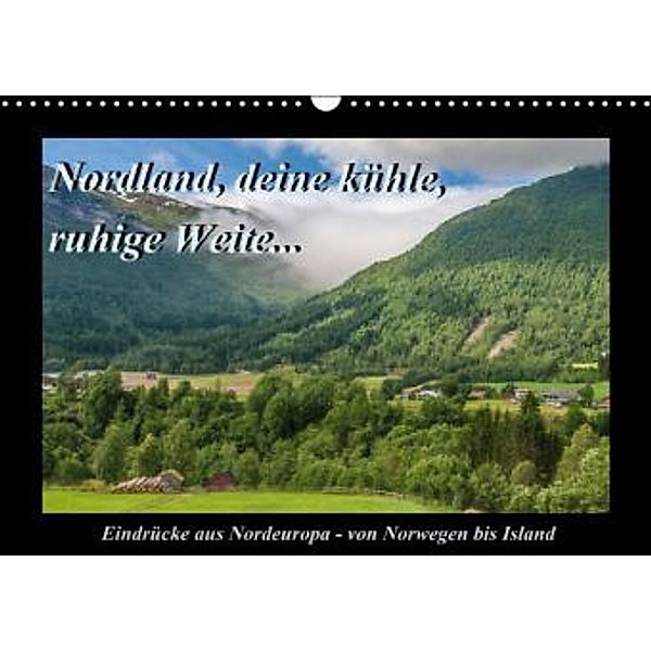 Nordland, deine kühle, ruhige Weite... (Wandkalender 2015 DIN A3 quer), Micaela Abel