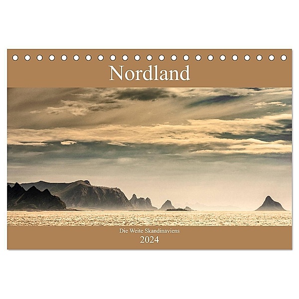 Nordland - Die Weite Skandinaviens (Tischkalender 2024 DIN A5 quer), CALVENDO Monatskalender, Dieter Gödecke