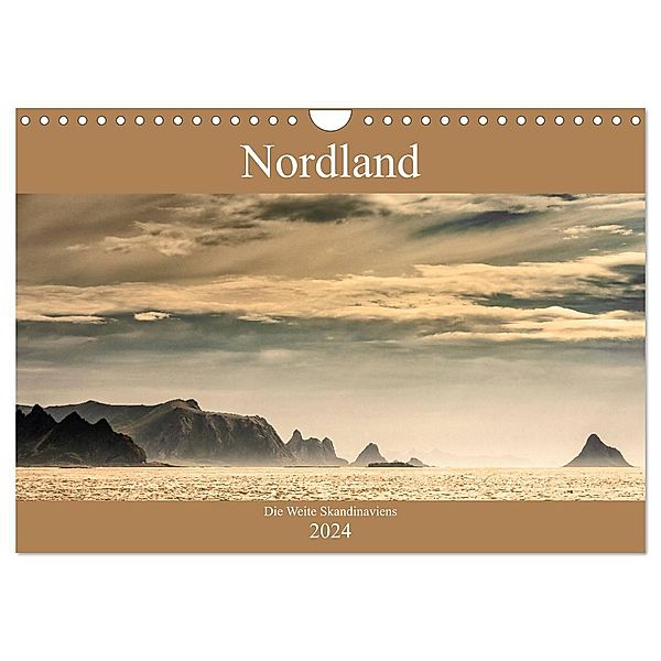 Nordland - Die Weite Skandinaviens (Wandkalender 2024 DIN A4 quer), CALVENDO Monatskalender, Dieter Gödecke