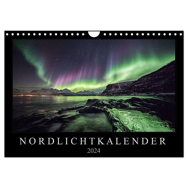 Nordlichtkalender (Wandkalender 2024 DIN A4 quer), CALVENDO Monatskalender, Sebastian Worm