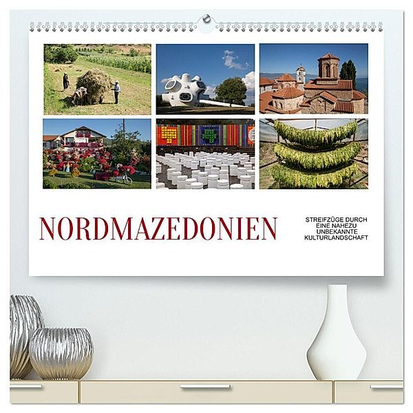 Nordmazedonien - Streifzüge durch eine nahezu unbekannte Kulturlandschaft (hochwertiger Premium Wandkalender 2024 DIN A2 quer), Kunstdruck in Hochglanz, Christian Hallweger