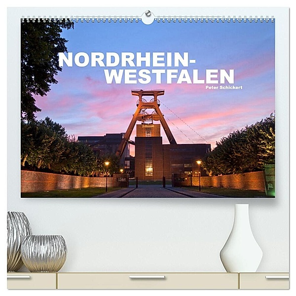 Nordrhein-Westfalen (hochwertiger Premium Wandkalender 2024 DIN A2 quer), Kunstdruck in Hochglanz, Peter Schickert