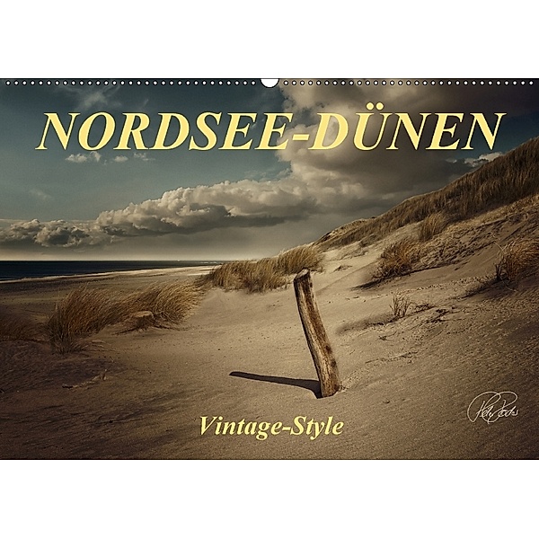 Nordsee-Dünen, Vintage-Style (Wandkalender 2018 DIN A2 quer), Peter Roder